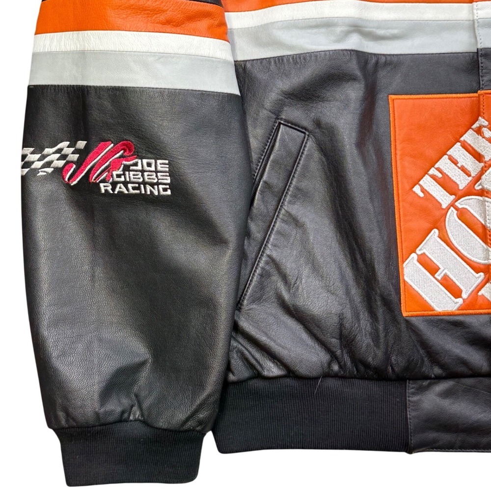 Tony‎ Stewart 20 Home Depot Leather NASCAR Jacket Chase Reversible L - Picture 4 of 11